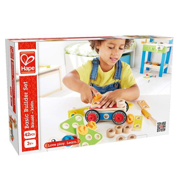 Grote foto hape basis bouwset e3080 kinderen en baby duplo en lego