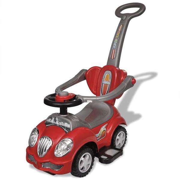 Grote foto vidaxl loopauto met duwstang rood kinderen en baby los speelgoed