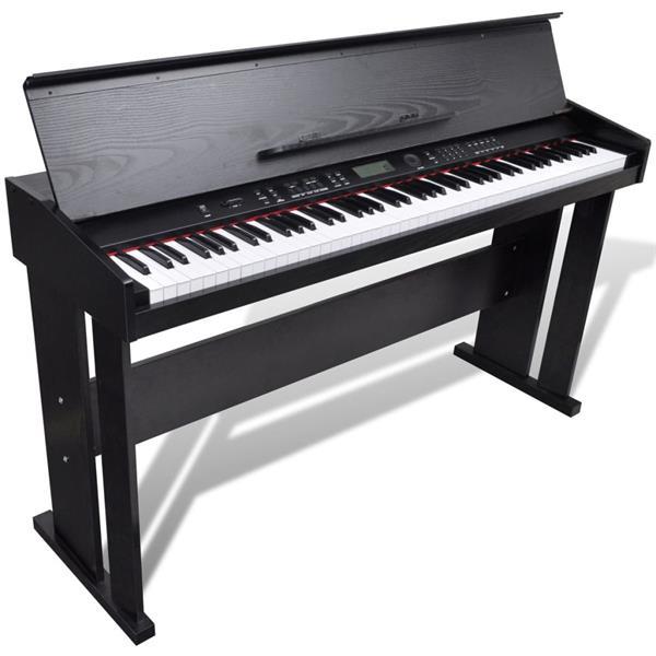 Grote foto vidaxl elektronische digitale piano met 88 toetsen en bladho muziek en instrumenten piano en vleugels