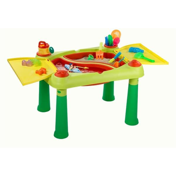 Grote foto keter speeltafel sand water rood en geel 178668 kinderen en baby los speelgoed
