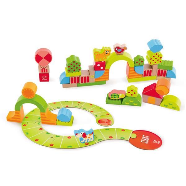 Grote foto hape sunny valley speelblokken e0449 kinderen en baby duplo en lego