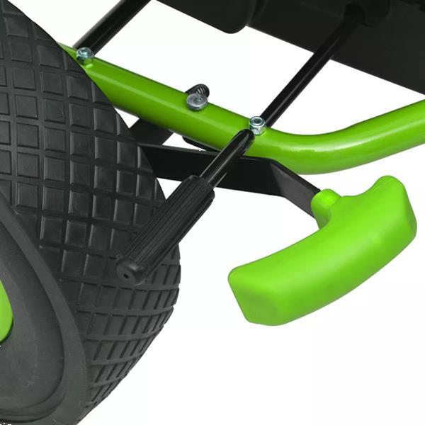 Grote foto vidaxl skelter met pedalen en verstelbare zitting groen kinderen en baby los speelgoed