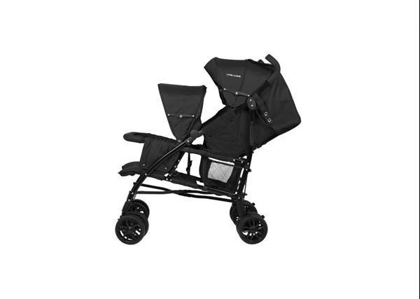 Grote foto twin stroller twing tweelingkinderwagen duowagen zwart kinderen en baby kinderwagens