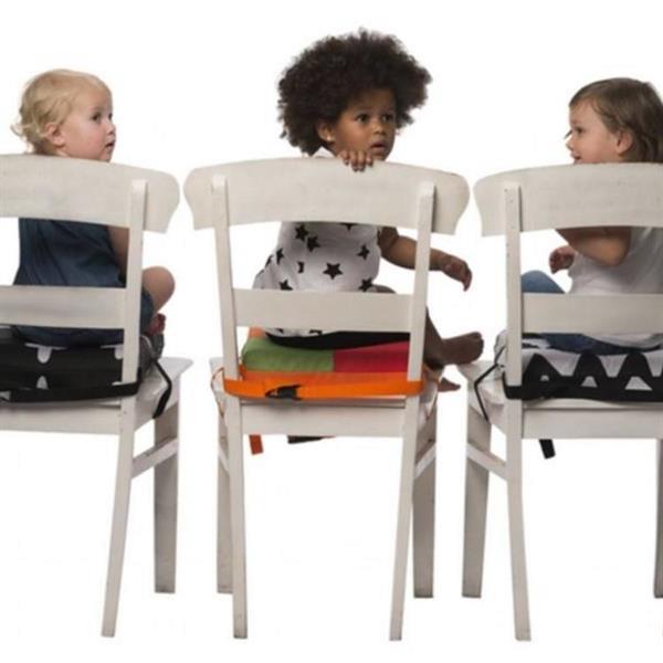 Grote foto booster cushion stoelverhoger lichtblauw apen verhoogkus kinderen en baby kinderstoelen
