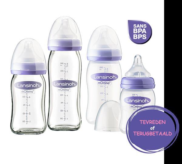Grote foto natural wave fles glas momma 240ml beauty en gezondheid baby en peuter verzorging