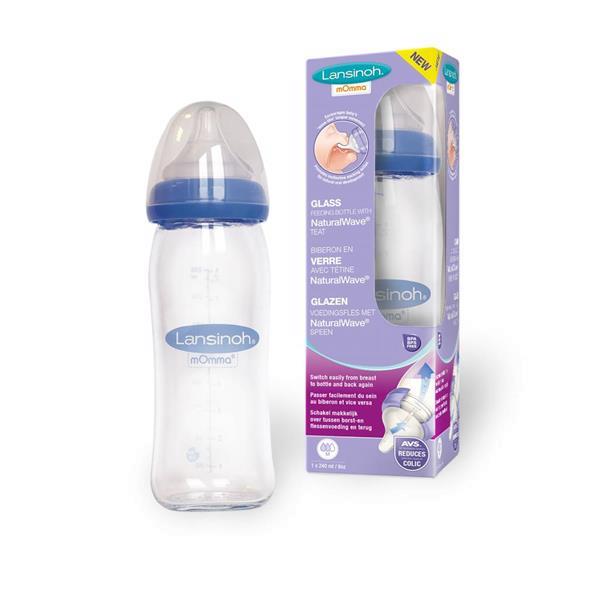 Grote foto natural wave fles glas momma 240ml beauty en gezondheid baby en peuter verzorging