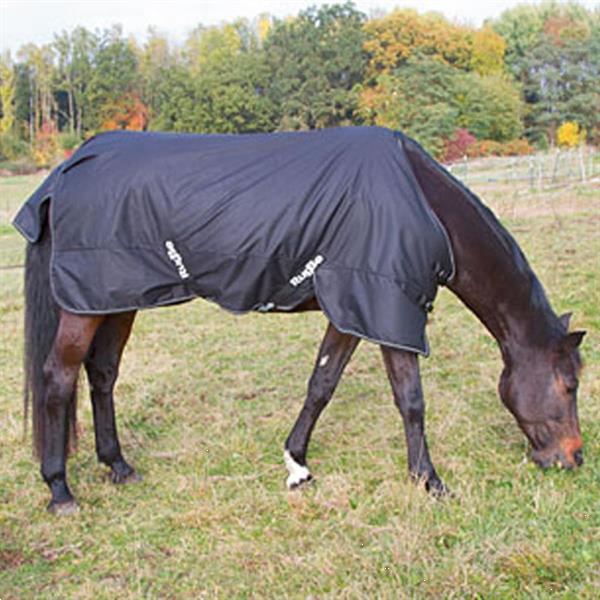 Grote foto kerbl paardendeken rugbe 200 zwart 135 cm dieren en toebehoren paarden accessoires