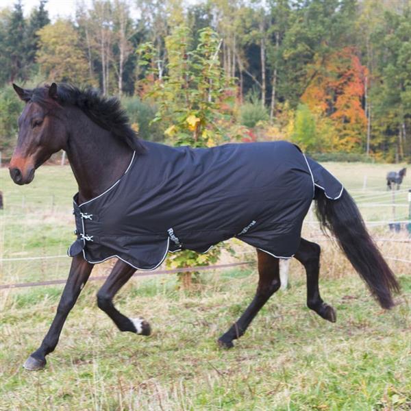 Grote foto kerbl paardendeken rugbe 200 zwart 135 cm dieren en toebehoren paarden accessoires