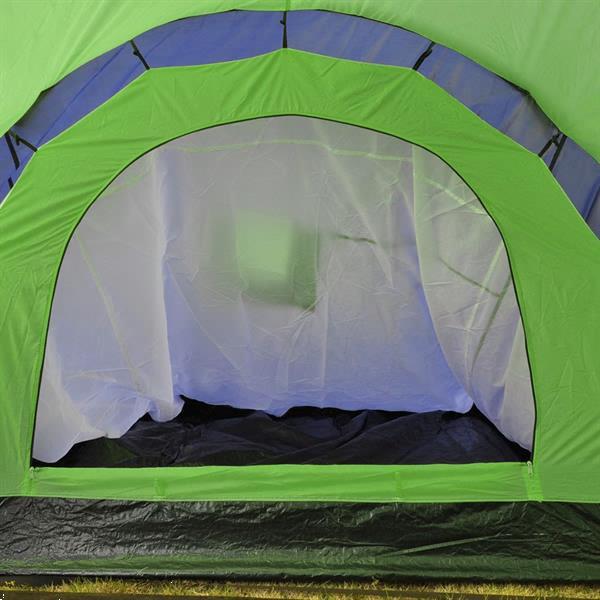 Grote foto vidaxl kampeertent voor 9 personen polyester blauw en groen caravans en kamperen tenten