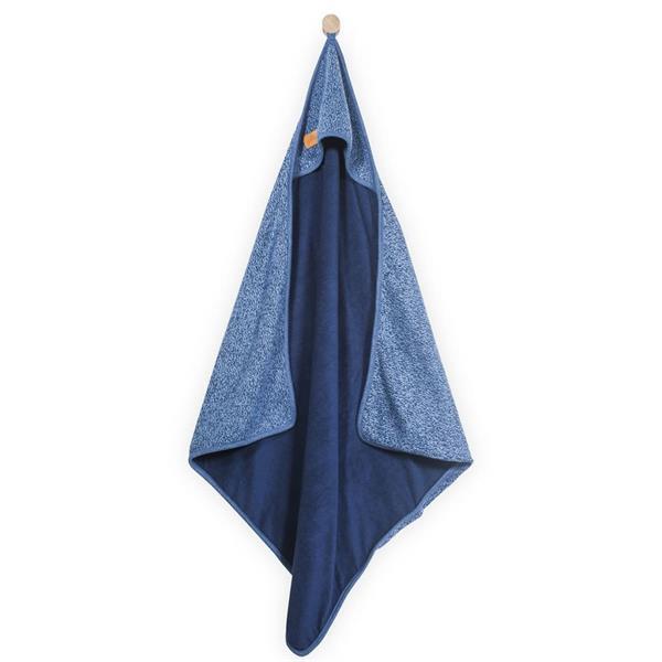 Grote foto jollein badcape 75x75 cm stonewashed knit navy 534 836 65062 kinderen en baby overige