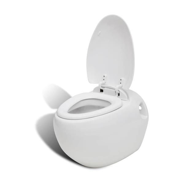 Grote foto vidaxl hangend ei design toilet met ingebouwde stortbak wit doe het zelf en verbouw sanitair