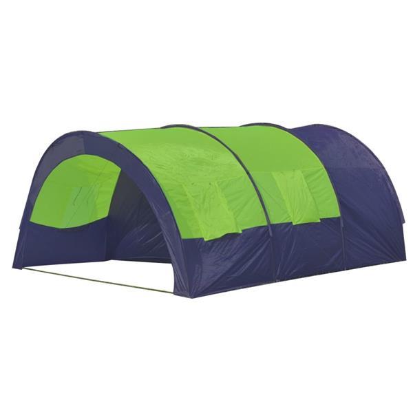 Grote foto vidaxl kampeertent voor 6 personen polyester blauw en groen caravans en kamperen tenten