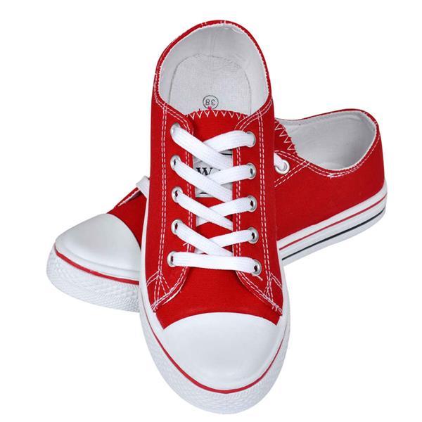 Grote foto vidaxl klassieke lage dames sneakers rood maat 36 kleding heren schoenen