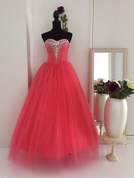 Grote foto perzik kleur trouwjurk maat 32 t m 42 kleding dames trouwkleding