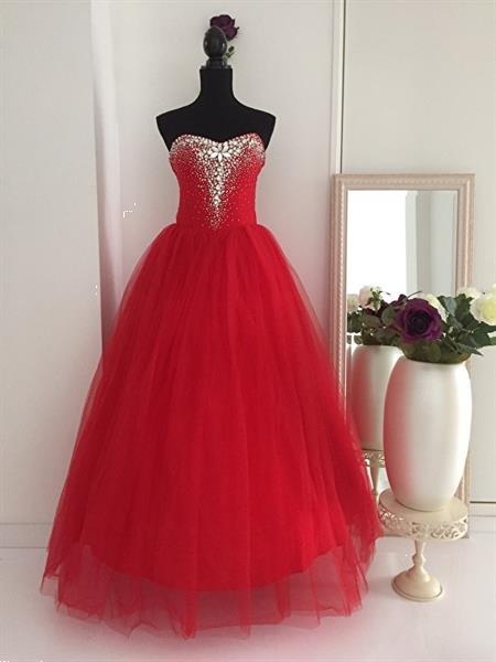 Grote foto rode trouwjurk maat 32 t m 42 kleding dames trouwkleding