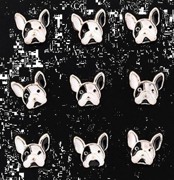 Grote foto franse bulldog enamel stud oorbellen nieuw sieraden tassen en uiterlijk oorbellen