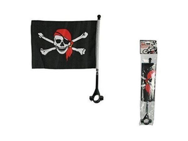Grote foto piraten vlag voor kinderfiets bevestigingsbeugel fietsen en brommers overige