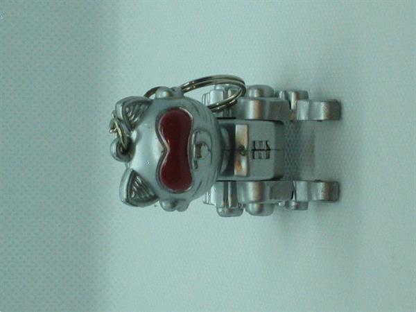 Grote foto sleutelhanger robotkat verzamelen sleutelhangers