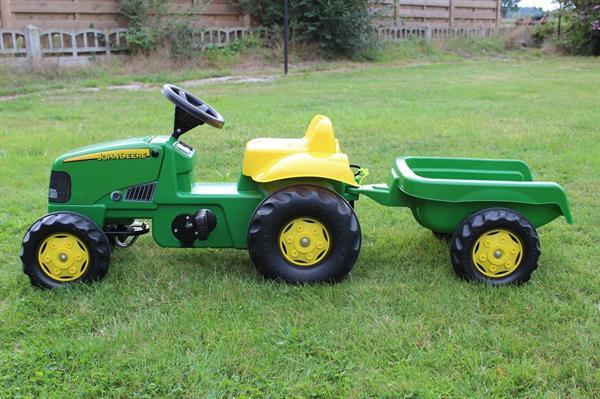 Grote foto kinder tractor met kar kinderen en baby voertuigen en loopfietsen