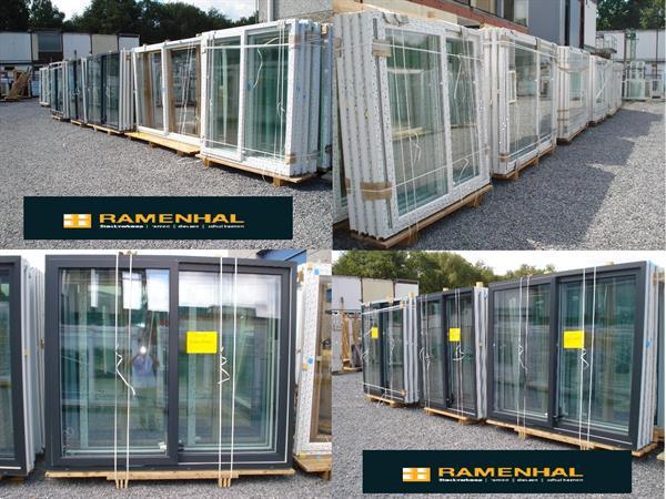 Grote foto pvc kwarts grijs ramen stockverkoop ramenhal doe het zelf en verbouw kozijnen en schuifpuien