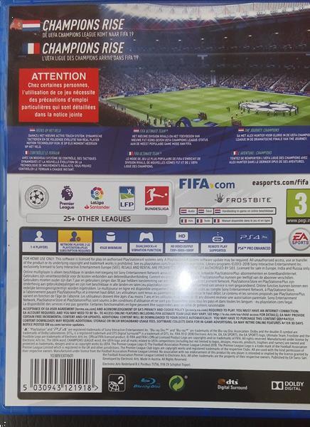 Grote foto fifa 19 ps4 gebruik maar in heel goede staat spelcomputers games playstation 4