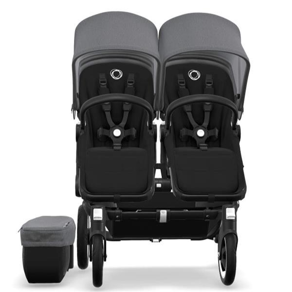 Grote foto bugaboo donkey 2 twin black 2x cabriofix kinderen en baby kinderwagens