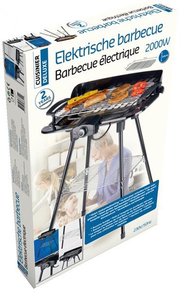 Grote foto elektrische barbecue 2000w zwart tuin en terras overige tuin en terras