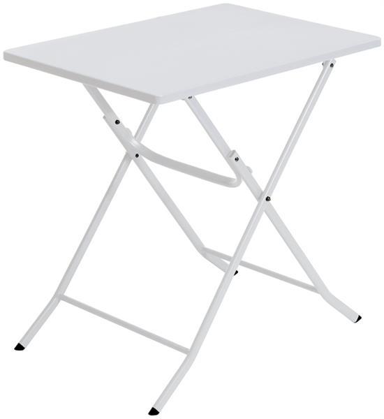 Grote foto bistrotafel vouwbaar metaal wit 70x50cm tuin en terras overige tuin en terras