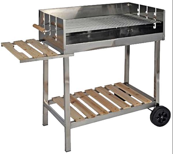 Grote foto bbq grill trolleywagen rvs tuin en terras overige tuin en terras
