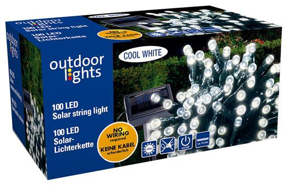 Grote foto outdoor lights led solar snoerverlichting 100 led tuin en terras overige tuin en terras