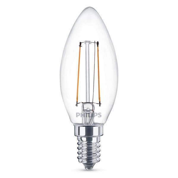 Grote foto philips ledclassic 25w 2w b35 e14 ww cl nd 1bc 4 verlichti huis en inrichting overige