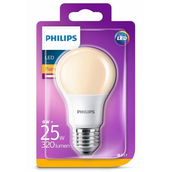 Grote foto philips led flame a60 fr n 25w e27 huis en inrichting overige