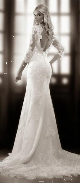 Grote foto sale trouwjurk met lage rug mt 36 38 kleding dames trouwkleding