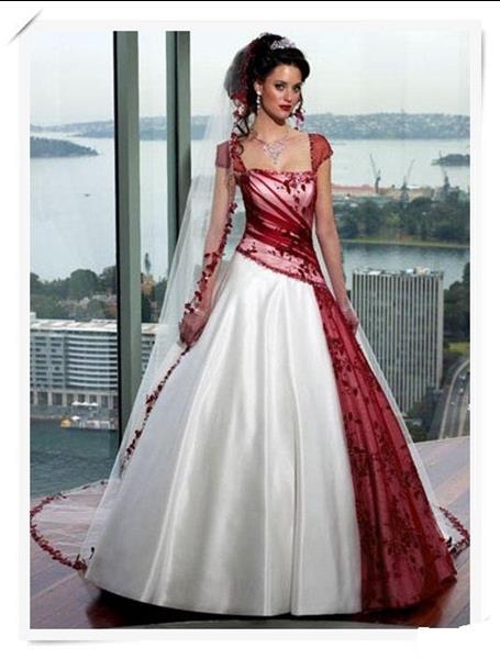 Grote foto opruiming rode trouwjurk mt 36 t m 48 kleding dames trouwkleding
