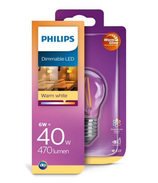 Grote foto philips led classic 40w p45 e27 cl wgd90 srt4 verlichting huis en inrichting overige