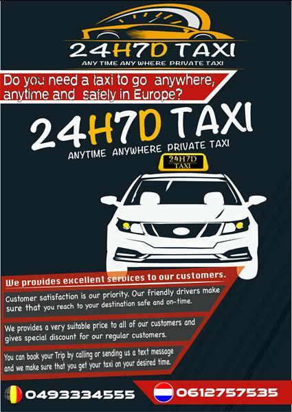 Grote foto 24h7d private taxi service diensten en vakmensen koeriers chauffeurs en taxi