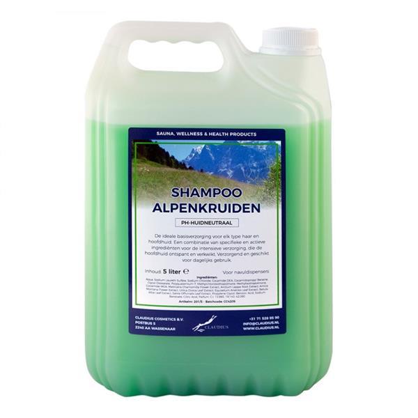 Grote foto shampoo alpenkruiden 5 liter beauty en gezondheid haarverzorging