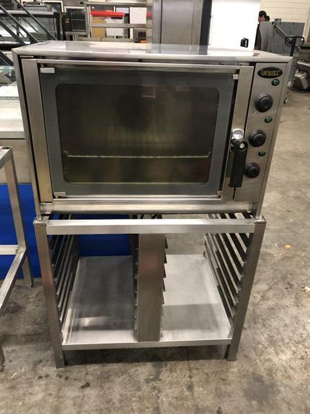 Grote foto rvs unox afbakoven heteluchtoven oven met onderstel horeca diversen overige diversen