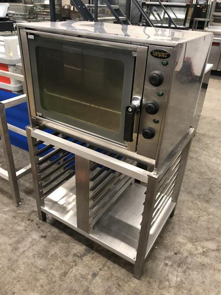 Grote foto rvs unox afbakoven heteluchtoven oven met onderstel horeca diversen overige diversen