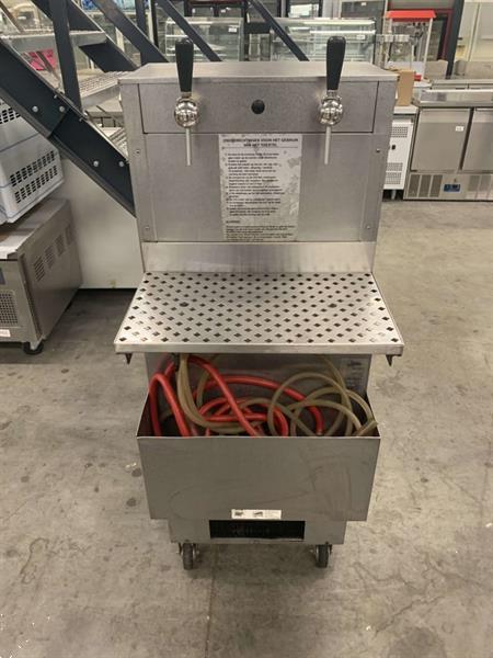 Grote foto rvs antoine bierkoeler biertap gekoeld bier dubbele tapkraan diversen overige diversen