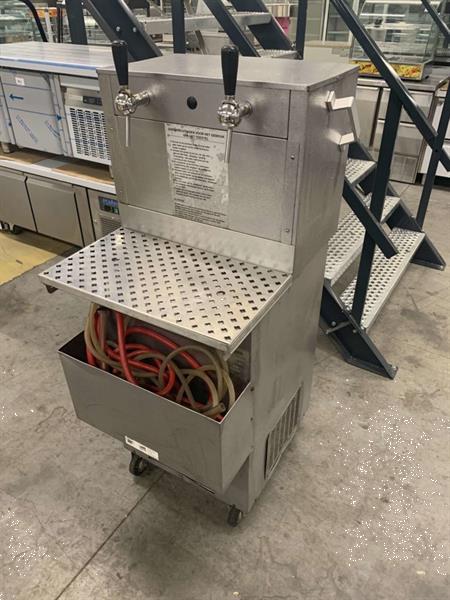 Grote foto rvs antoine bierkoeler biertap gekoeld bier dubbele tapkraan diversen overige diversen