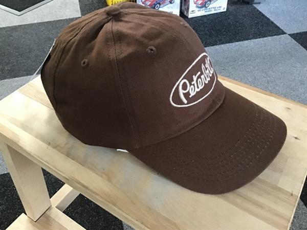 Grote foto baseball cap peterbilt brown brown kleding dames hoeden en petten