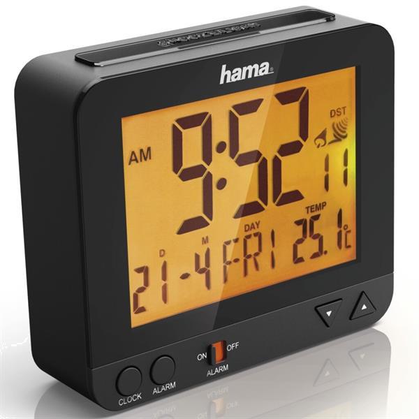 Grote foto hama radiogestuurde wekker rc 550 met nachtlicht functie witgoed en apparatuur algemeen
