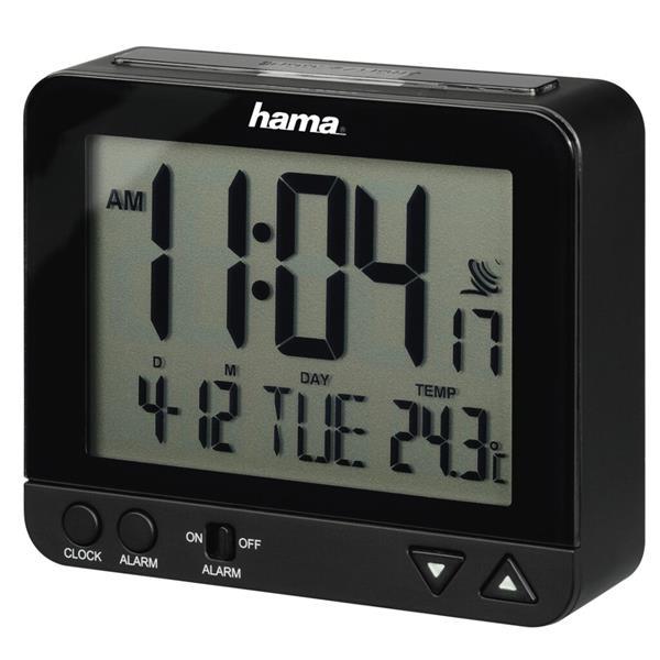 Grote foto hama radiogestuurde wekker rc 550 met nachtlicht functie witgoed en apparatuur algemeen