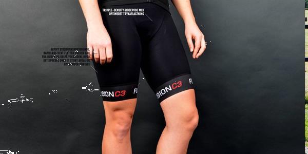 Grote foto fusion c3 cycle bib short dames size x small kleding dames sportkleding