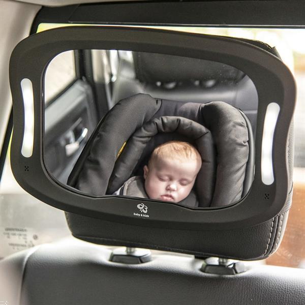 Grote foto a3 baby kids autospiegel met ledverlichting kinderen en baby autostoeltjes