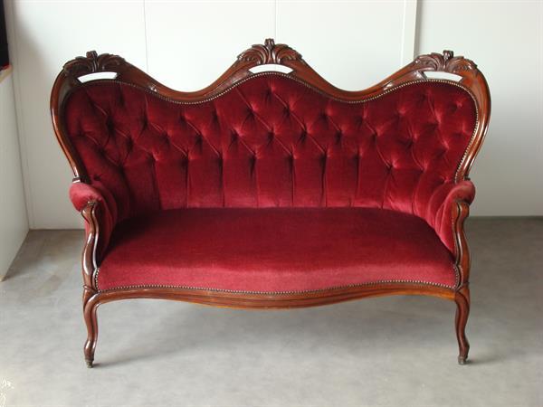 Grote foto biedemeier bank antiek en kunst stoelen en banken
