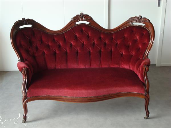 Grote foto biedemeier bank antiek en kunst stoelen en banken
