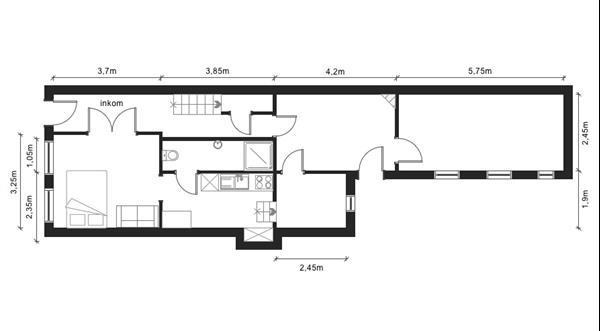 Grote foto lier goed gelegen te renoveren woning. huizen en kamers eengezinswoningen