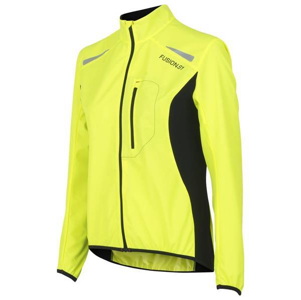 Grote foto fusion s1 run jack dames yellow size medium kleding dames sportkleding